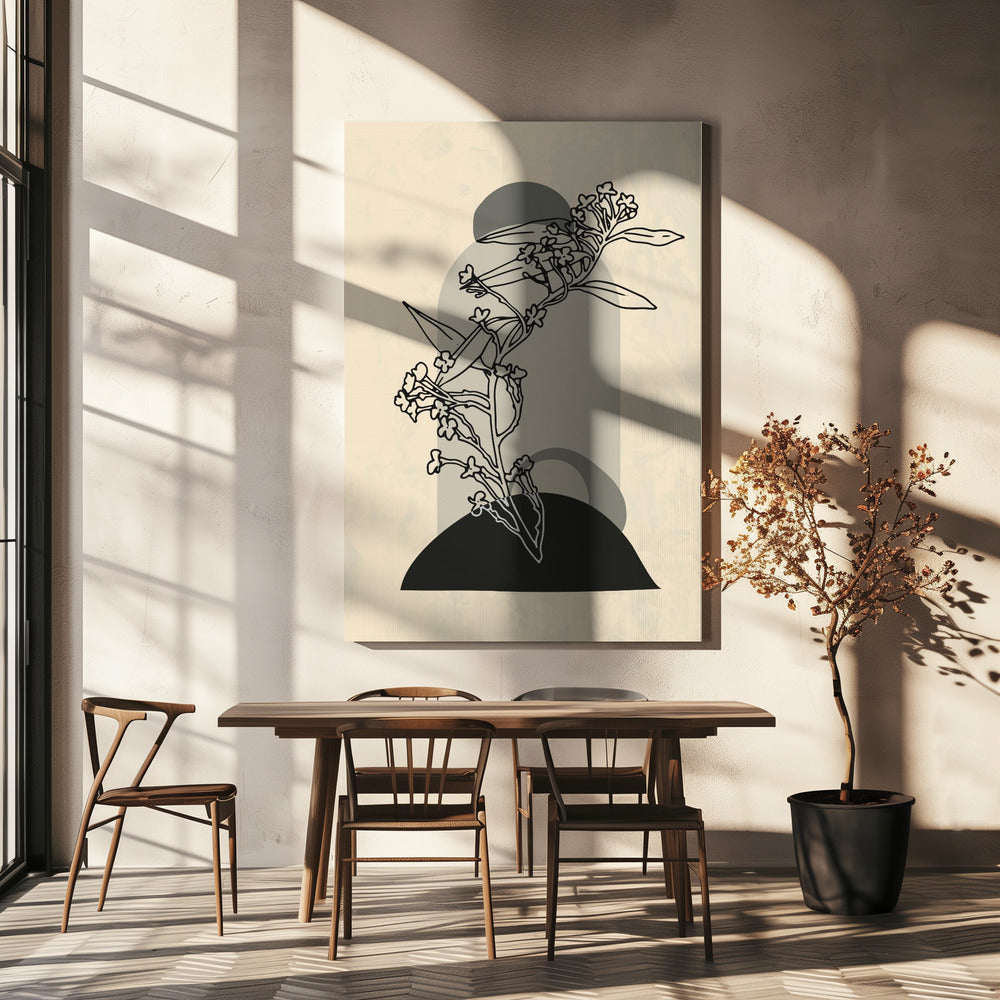 Abstrakte Blume 5 | Leinwand