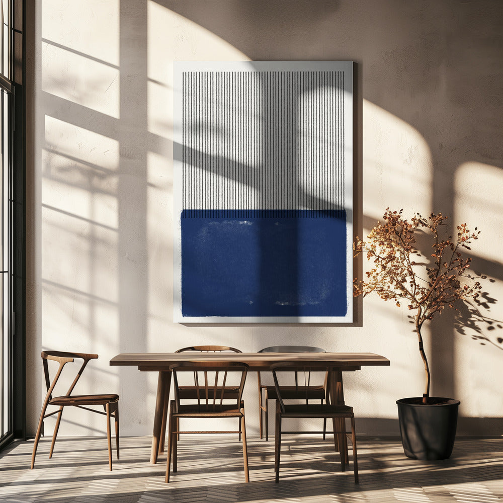 Blue Line Harmony | Canvas