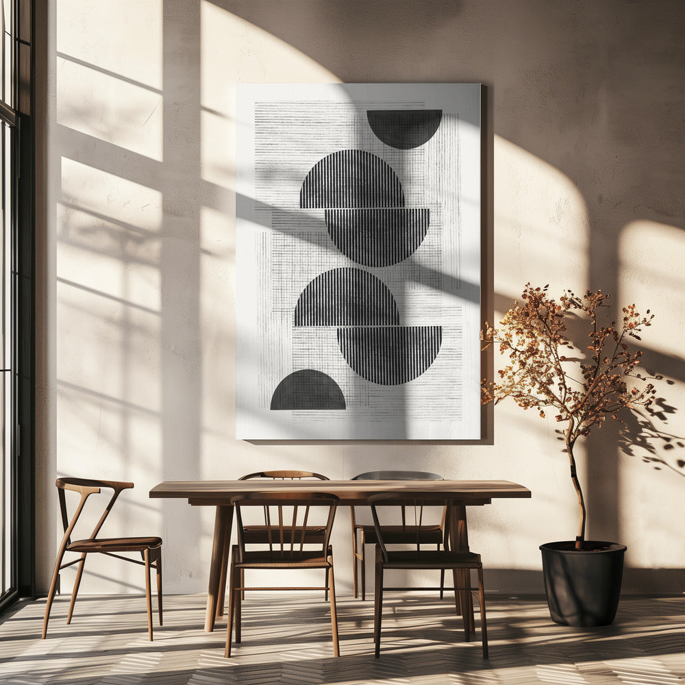 Halbierte Harmonie | Leinwand