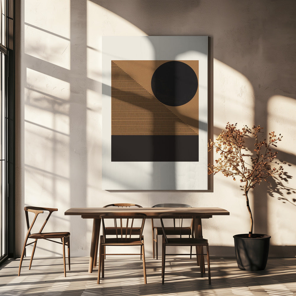 Geometrische Finsternis | Leinwand