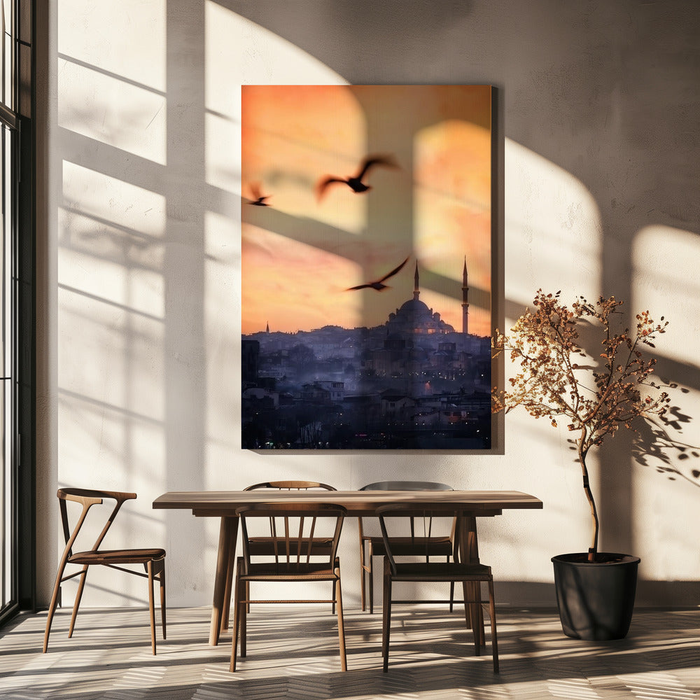 Sonnenuntergang in Istanbul | Leinwand