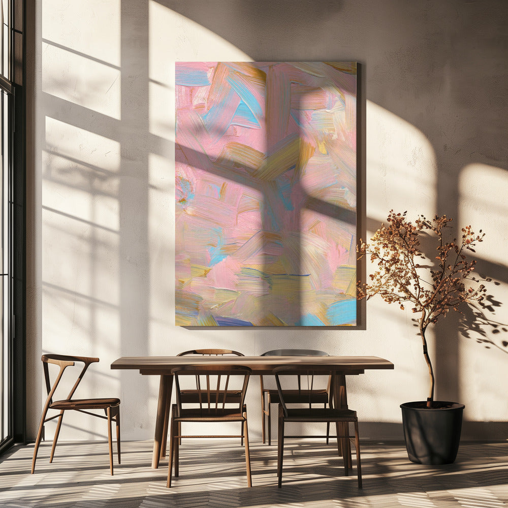 Vibrant Brushstrokes in Pastel Hues | Canvas