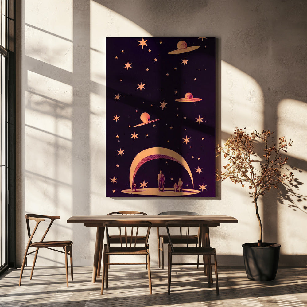 Galaktische Traumlandschaft | Leinwand
