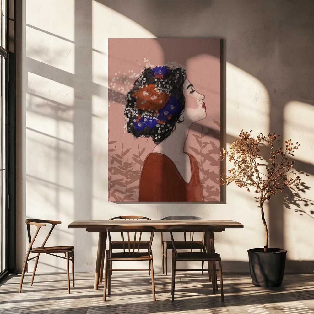 Blüten im Profil | Leinwand