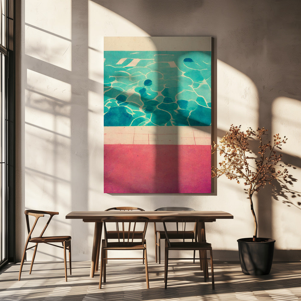 Ruhiger Poolrand | Leinwand