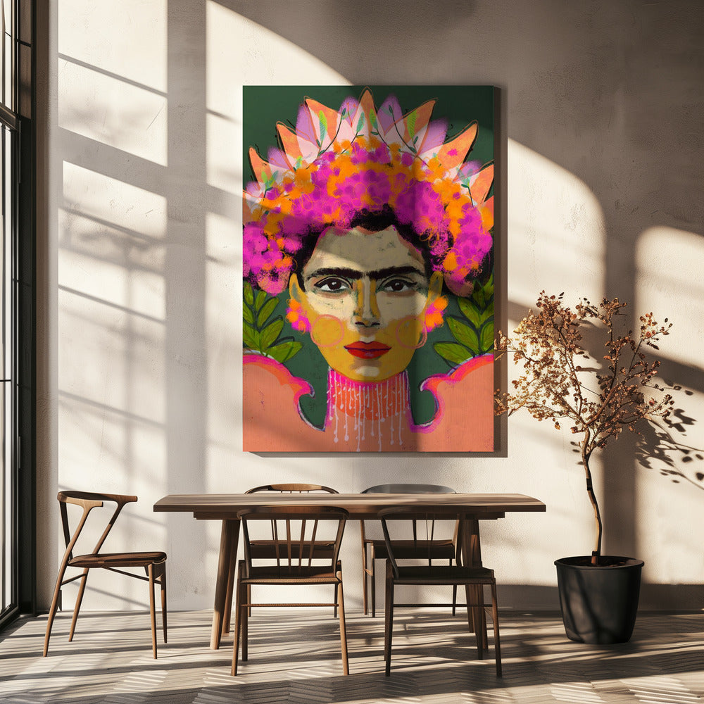 Vibrant Floral Crown | Canvas