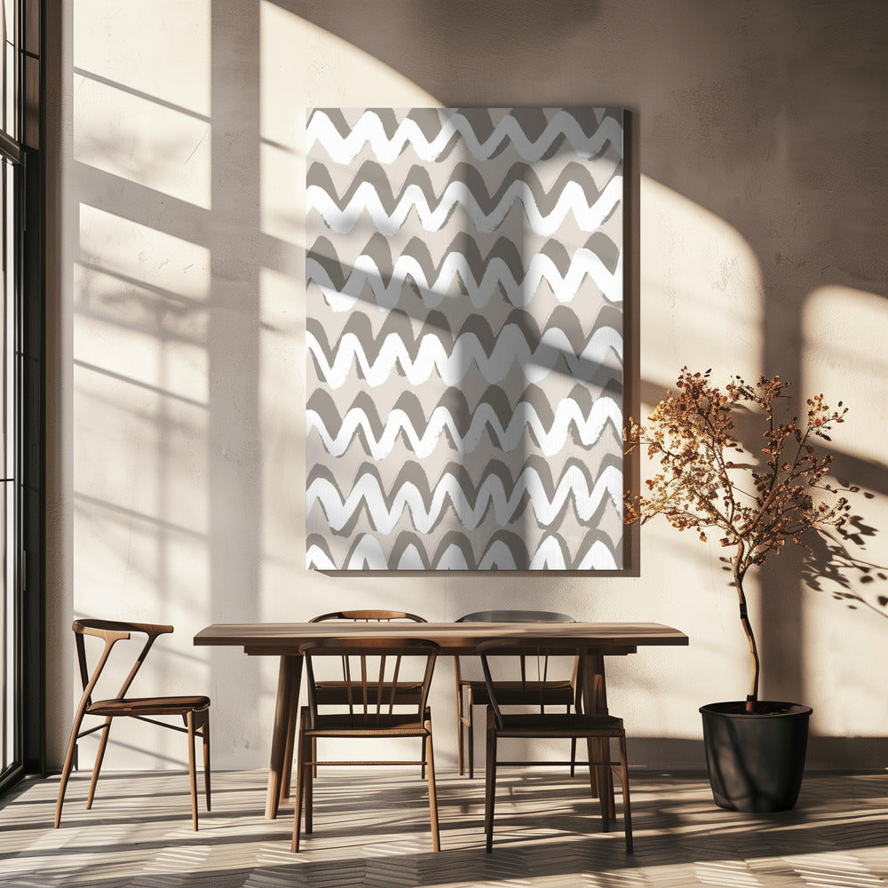 Zigzag Serenity | Canvas