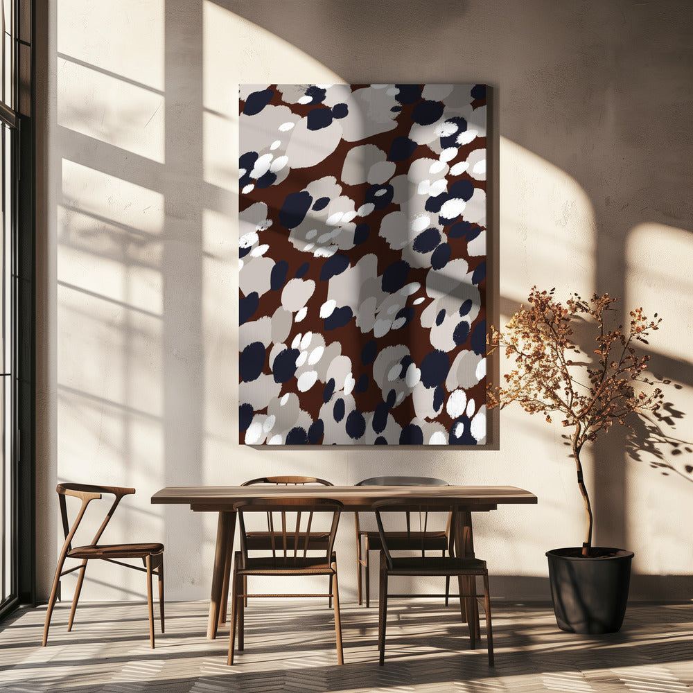 Abstrakte Punktlandschaft | Leinwand