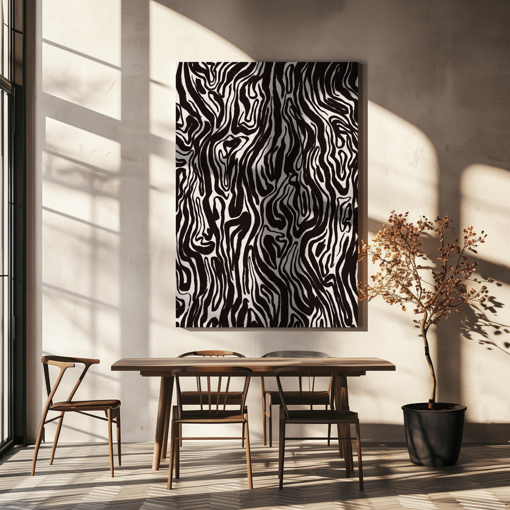 Zebra Waves | Canvas