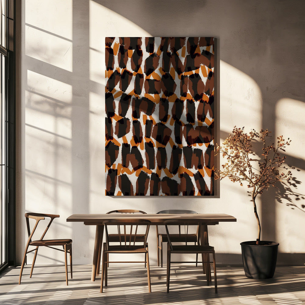 Herbst Pinselstriche | Leinwand