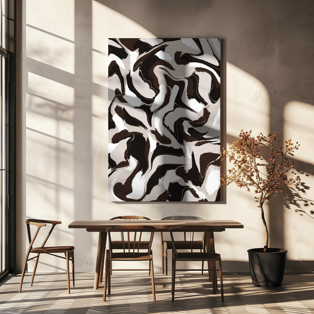 Swirling Earth Tones | Canvas