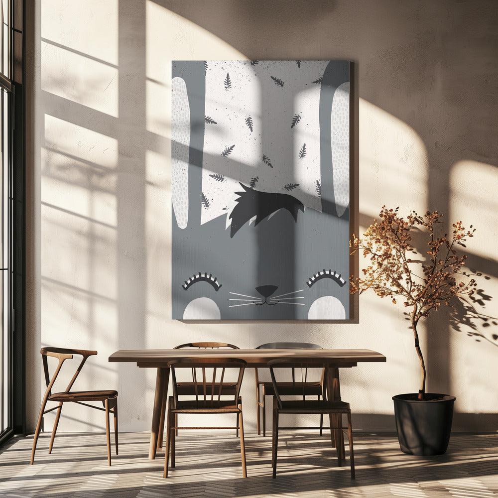 Whiskered Serenity | Canvas