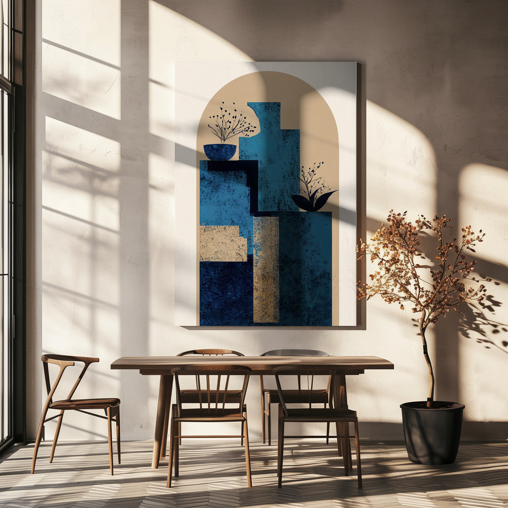 Blaue Vase | Leinwand