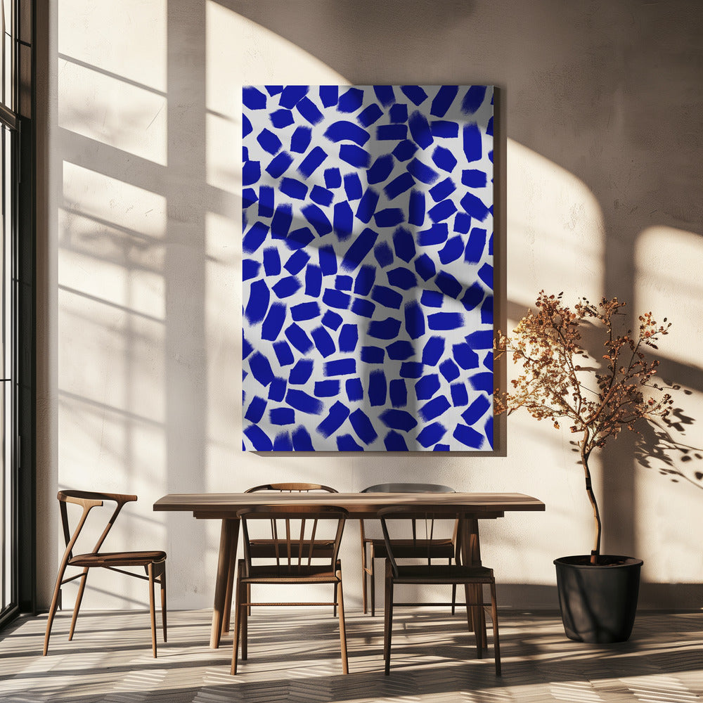 Azurblaue Fragmente | Leinwand