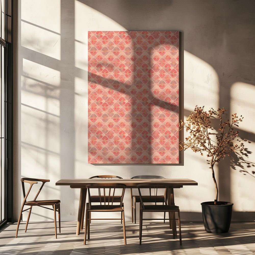 Peachy Waves | Canvas