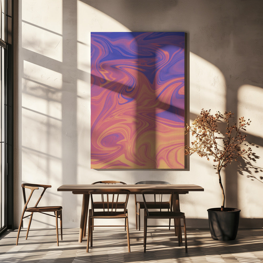 Wirbel des Sonnenuntergangs | Leinwand