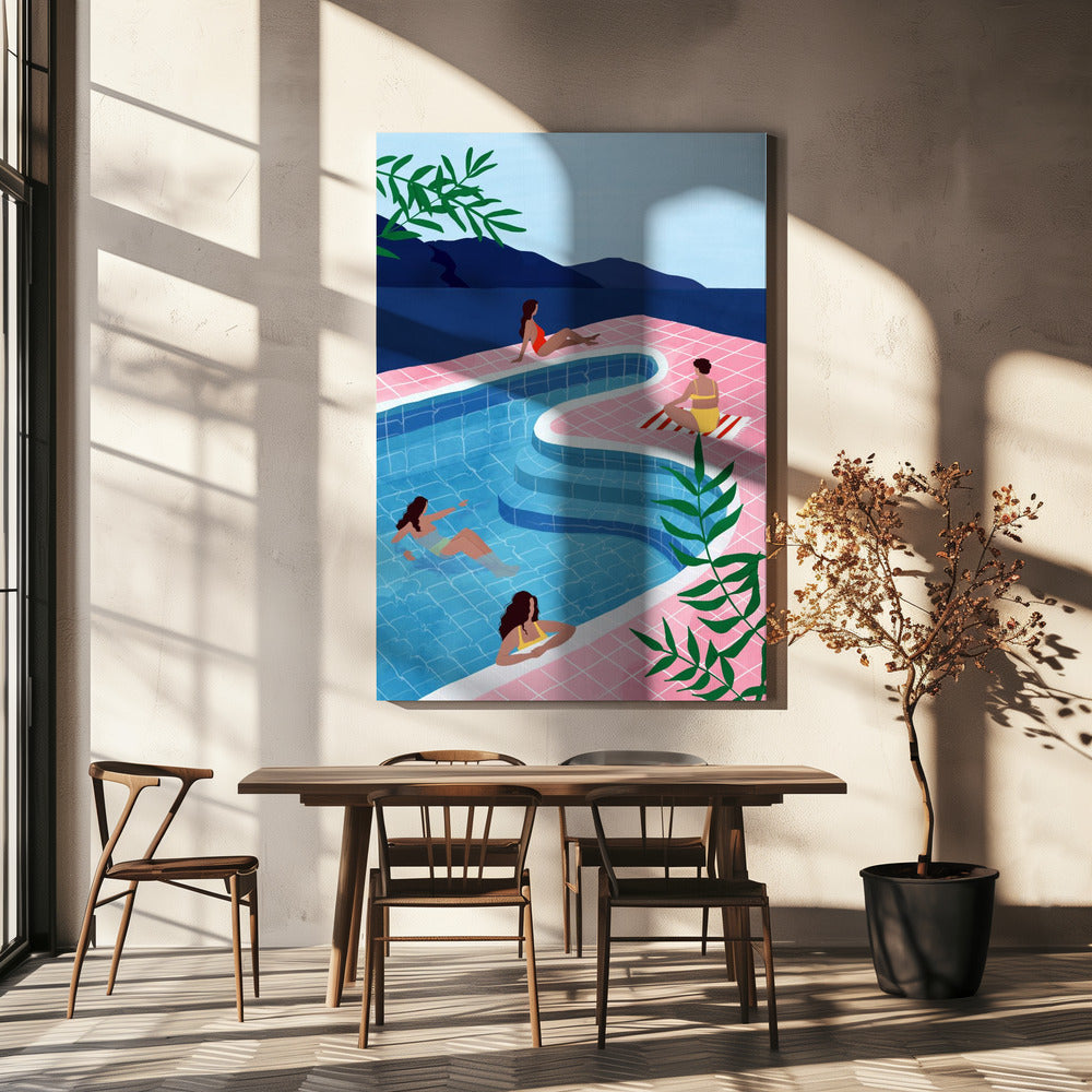 Pool Damen | Leinwand