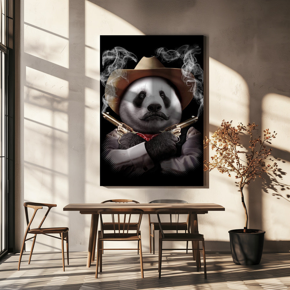 panda crossgun | Canvas