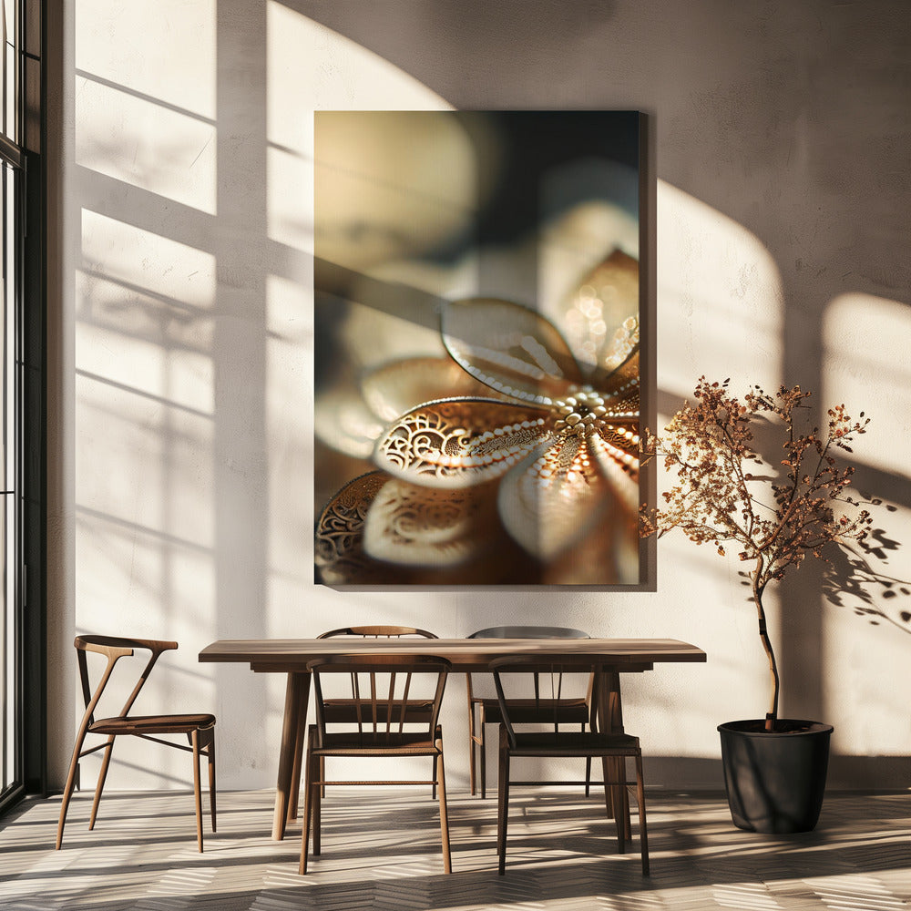 Golden Petal Glow | Canvas