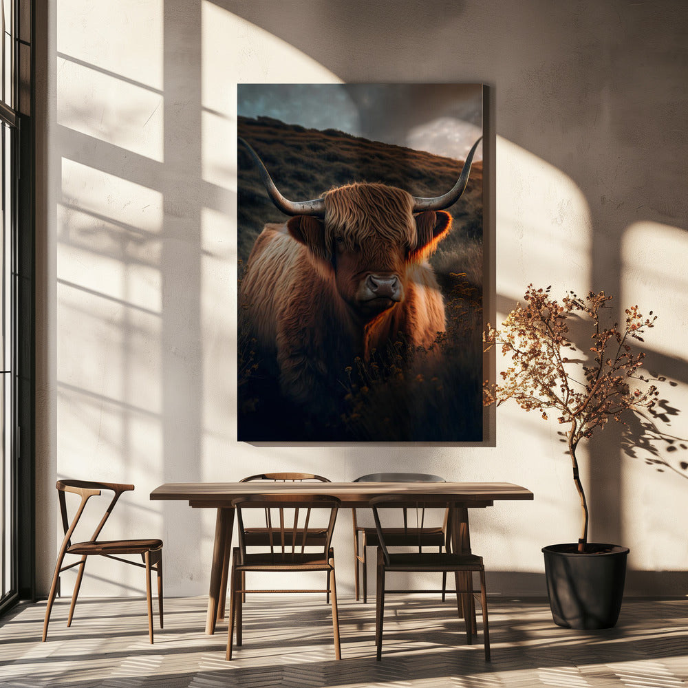 Golden Highlander | Canvas