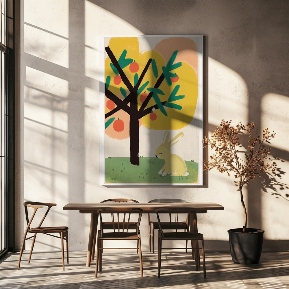 Träumen unter Baum | Leinwand