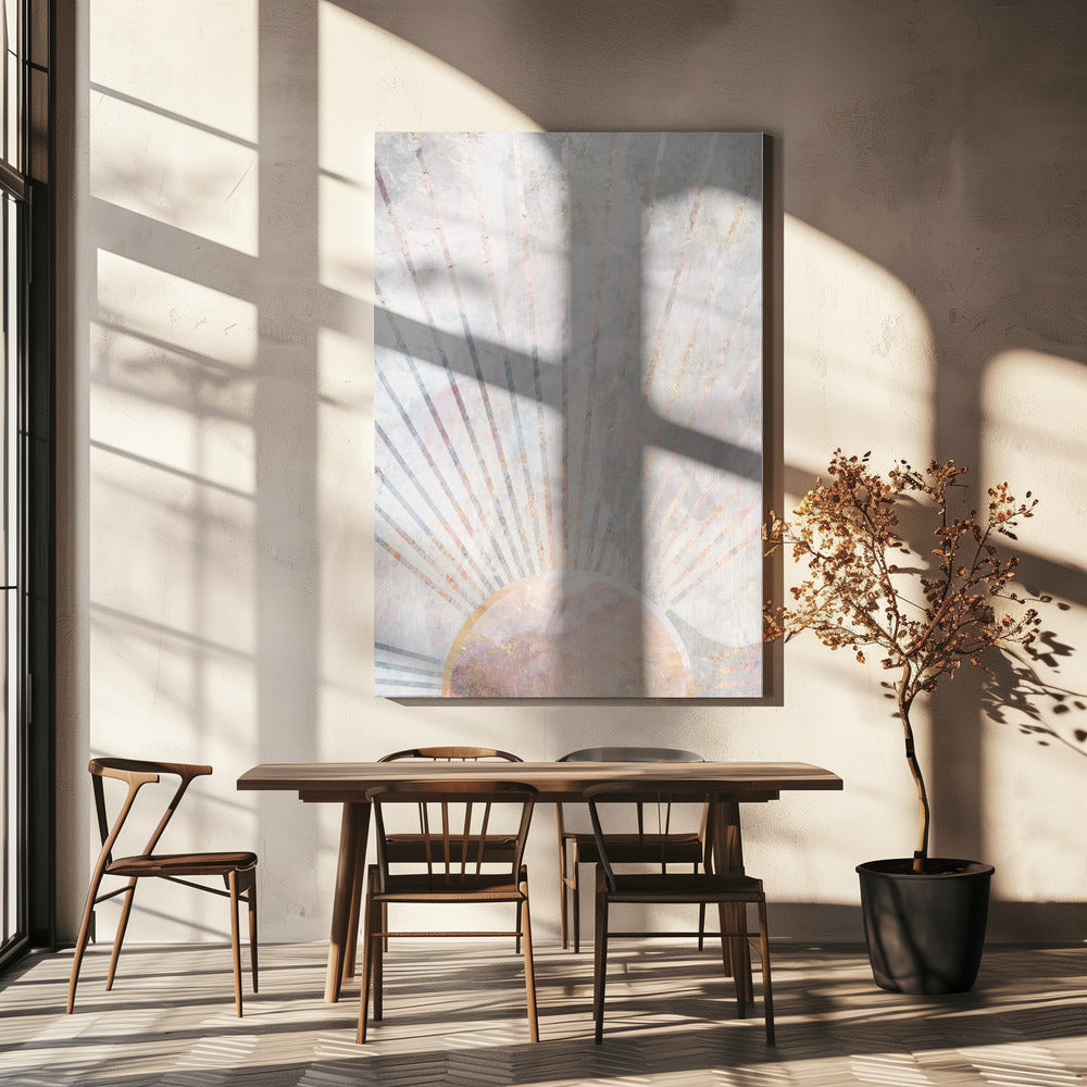 Sun Boho Morning Metallic Print | Canvas