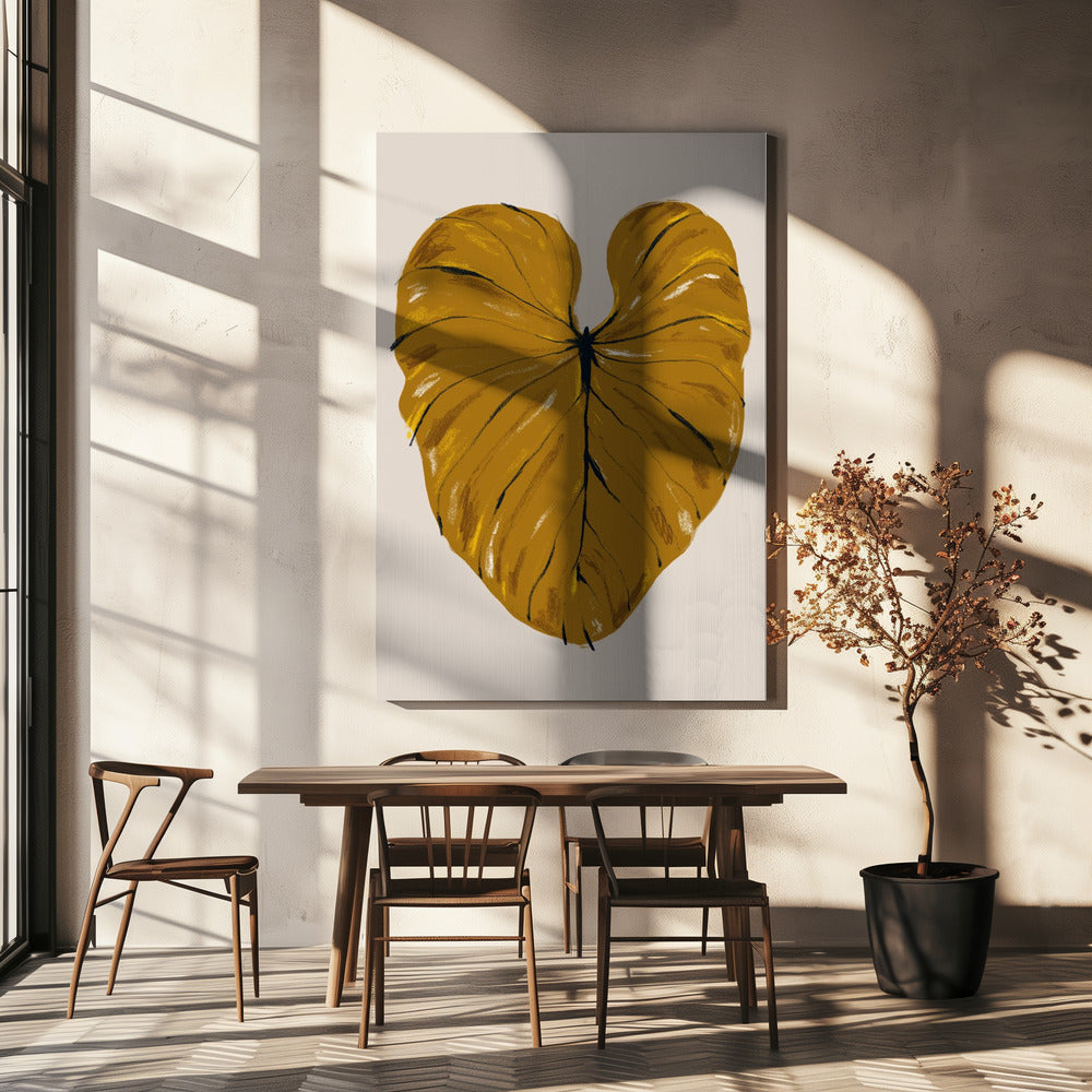 Philodendron Gloriosum Mustard | Canvas