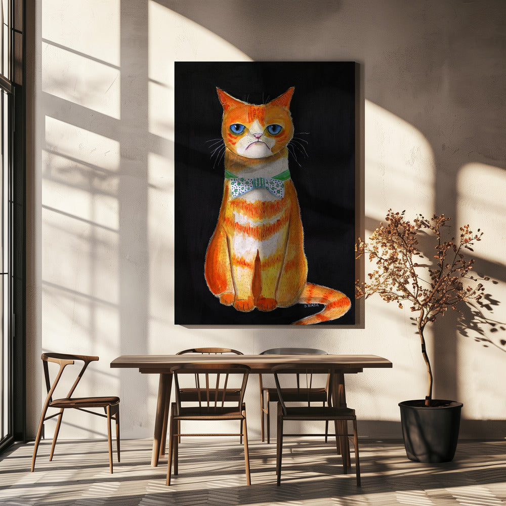 Traurige Katze | Leinwand