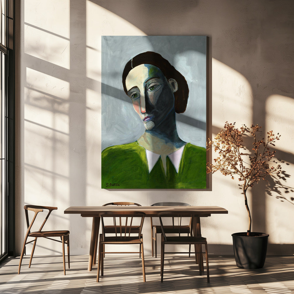 Wartende Frau | Leinwand
