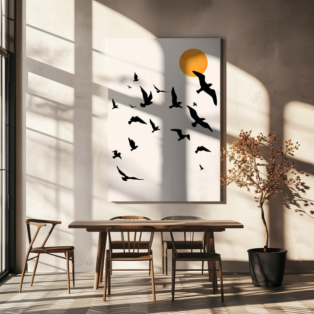 Tanzen im Himmel | Leinwand