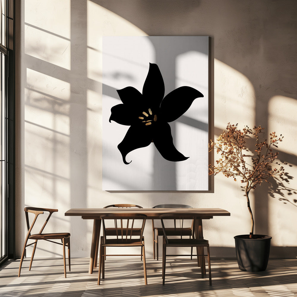 Dunkle Orchidee | Leinwand