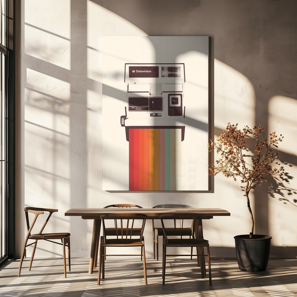 Sofortbildkamera Regenbogen | Leinwand