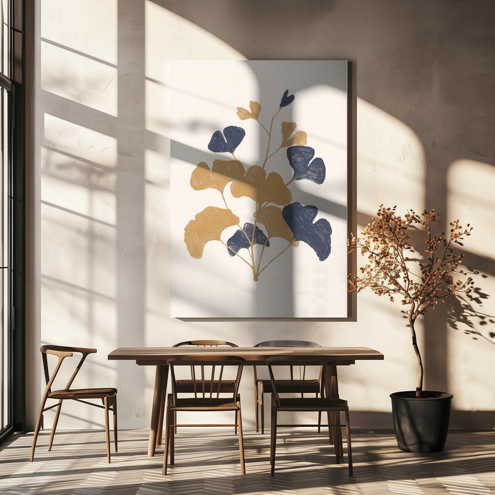 Goldener Ginko | Leinwand