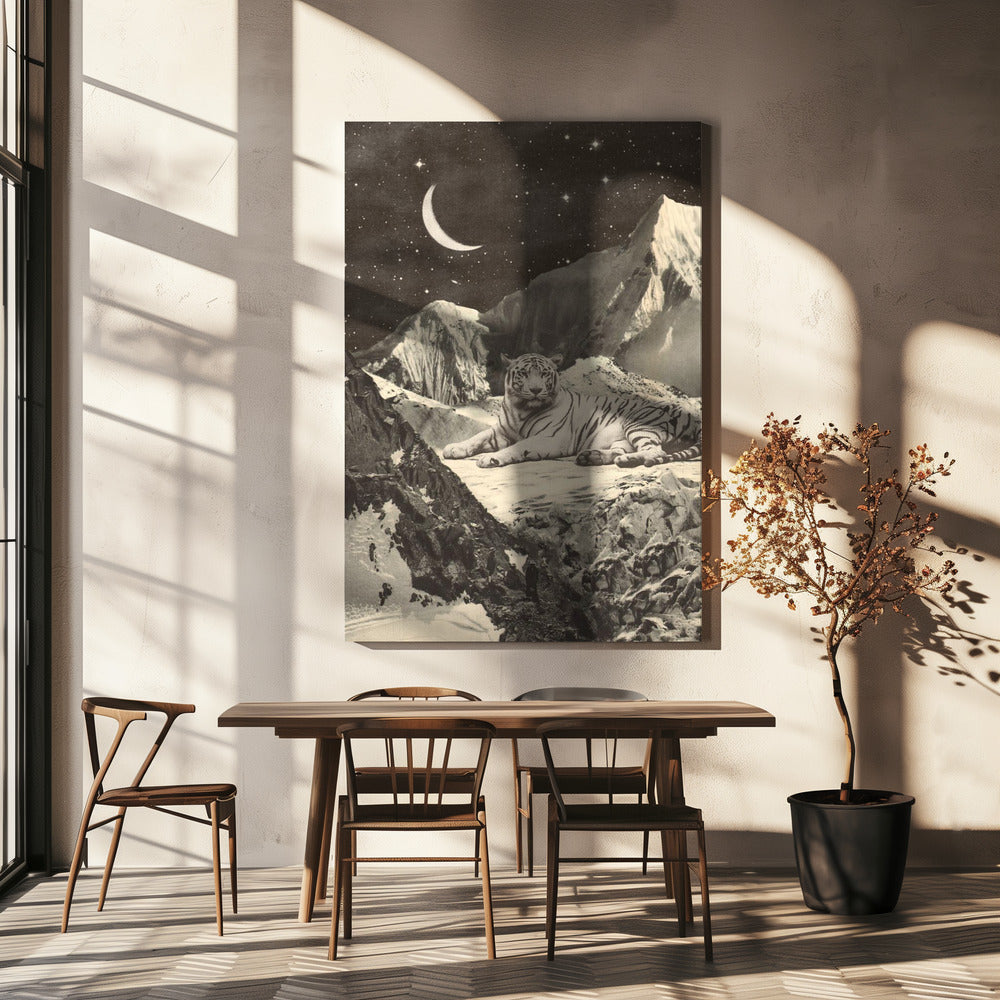 Giant White Tiger | Canvas
