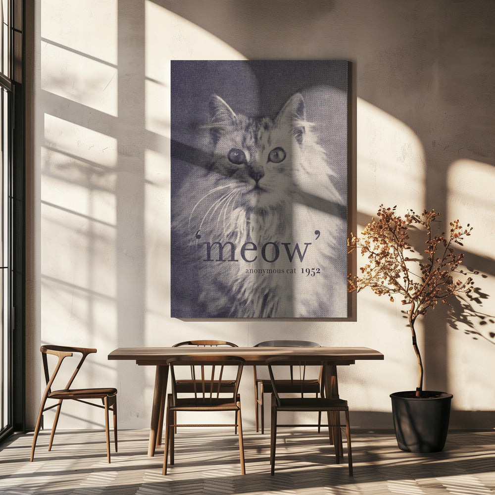 Berühmtes Zitat Katze | Leinwand