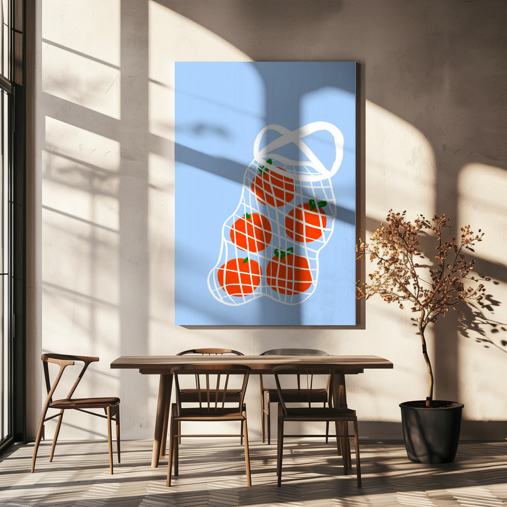 Tomaten im Netz | Leinwand