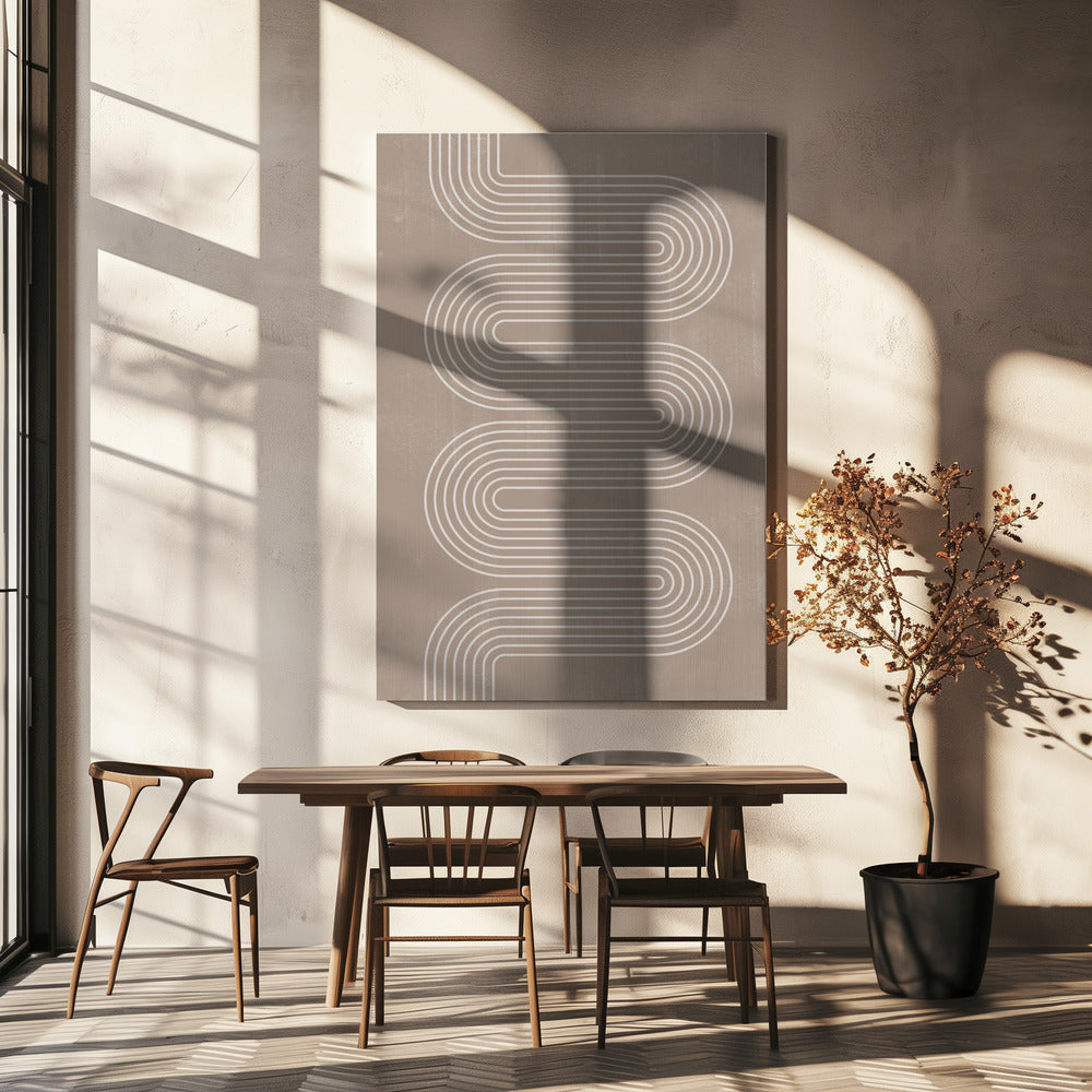 Harmonie der geschwungenen Linien | Leinwand
