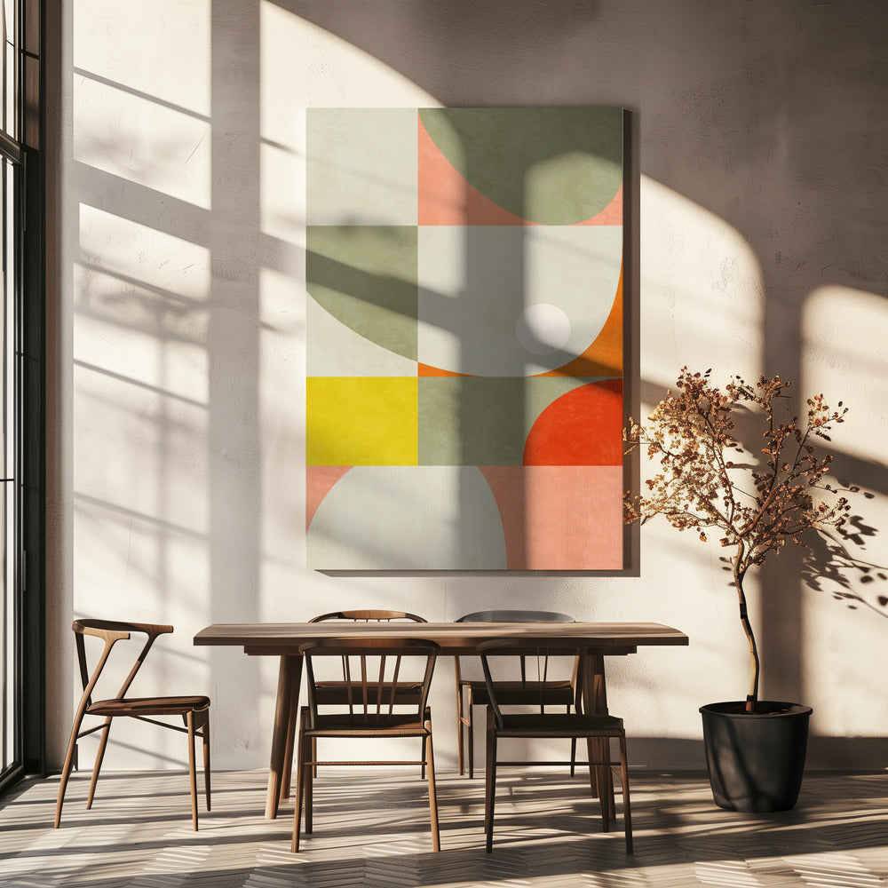 Summer Circles22 1 V | Canvas