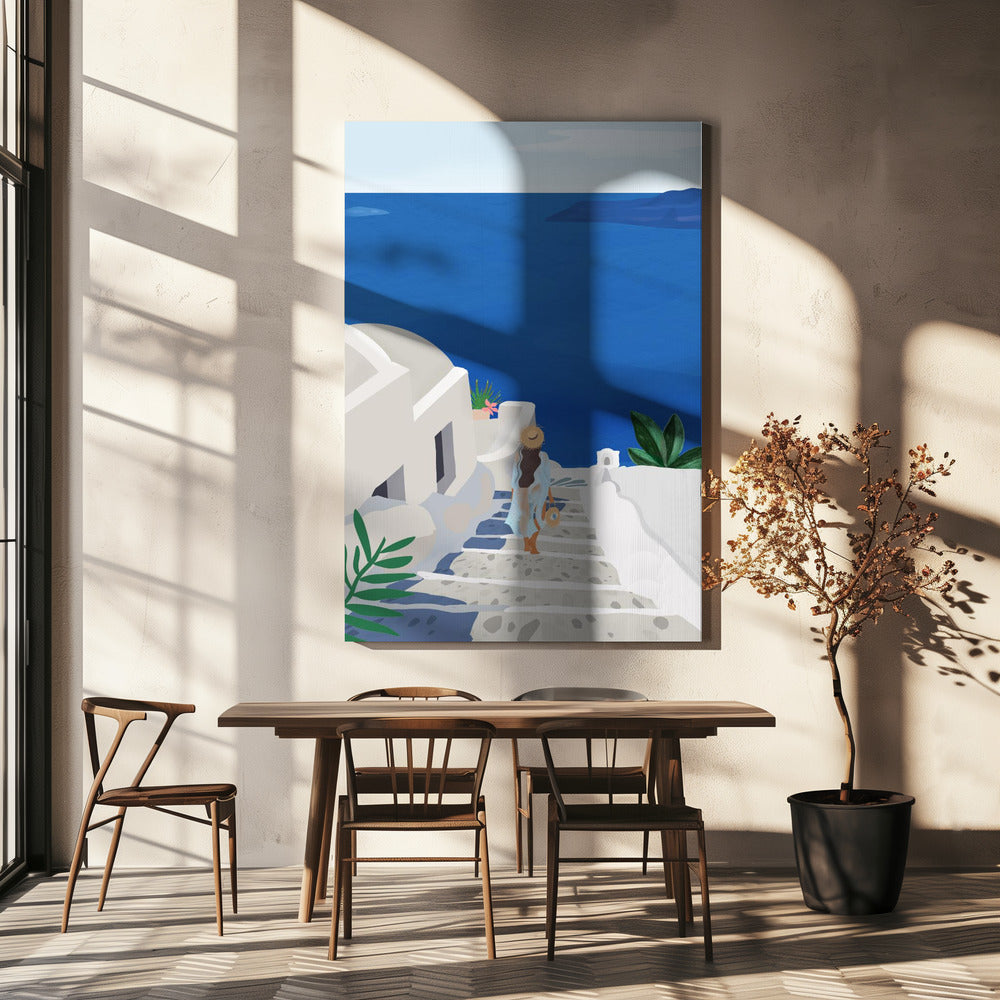 Ins Blaue | Leinwand