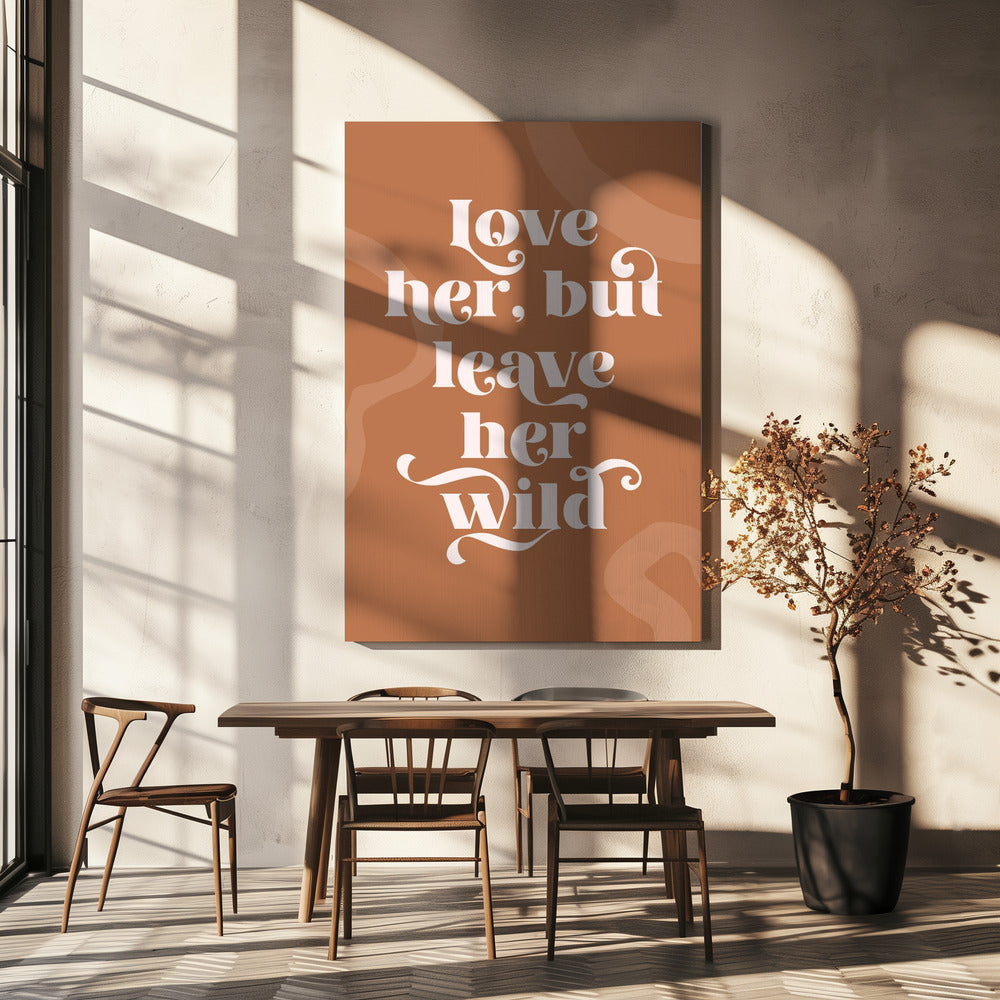 Liebe sie wild | Leinwand