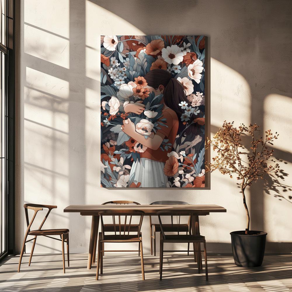 Florale Umarmung | Leinwand
