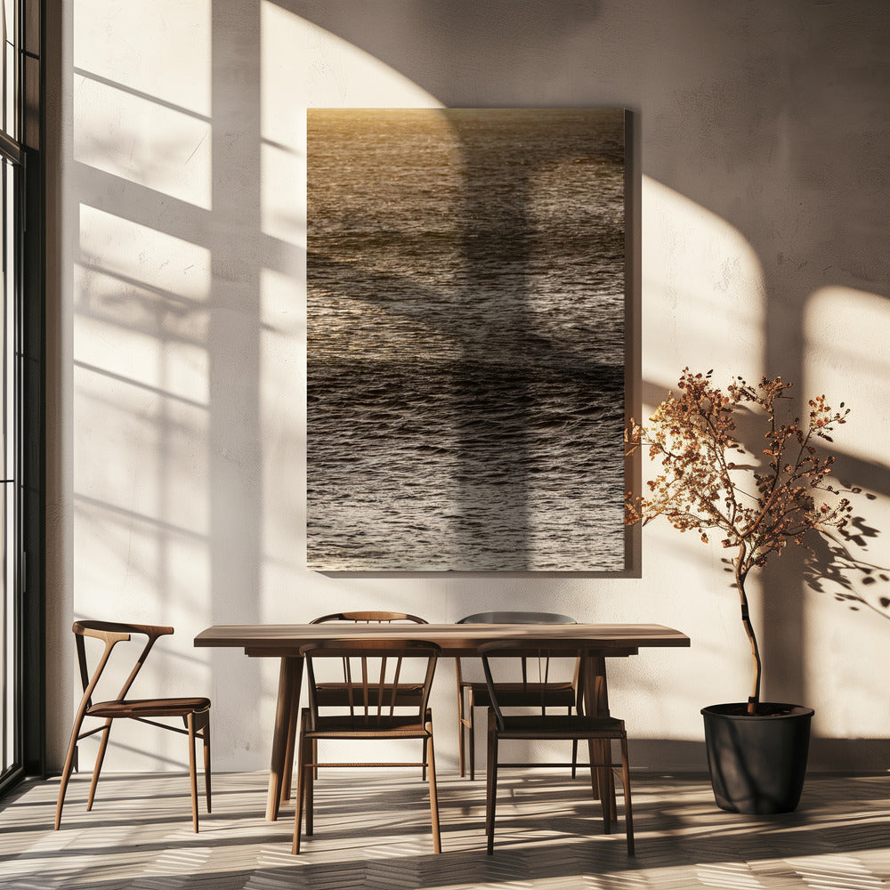 Goldene Flutwellen | Leinwand