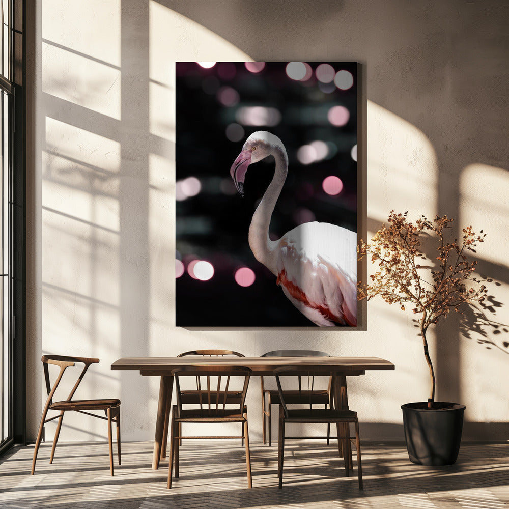 Flamingo Eleganz | Leinwand
