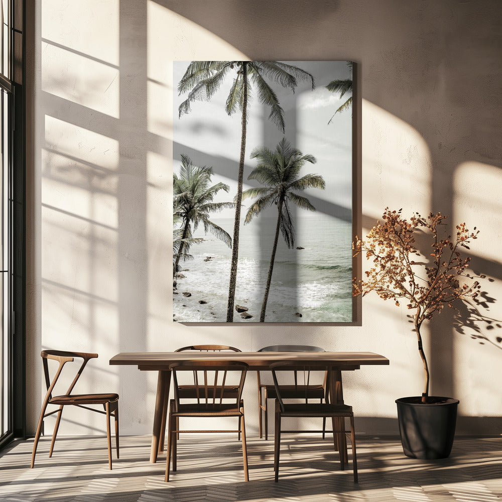 Ruhige Palmenküste | Leinwand