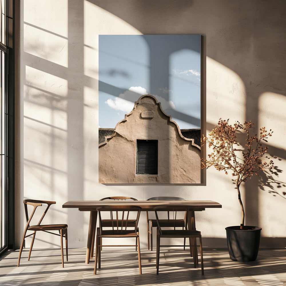 Vintage Gable With An Arched Window | Canvas