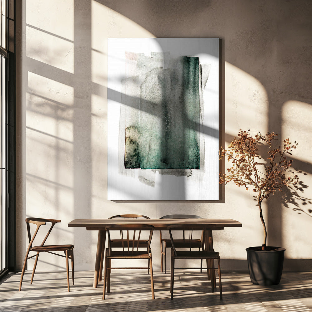 Abstraktes Aquarellgemälde | Leinwand