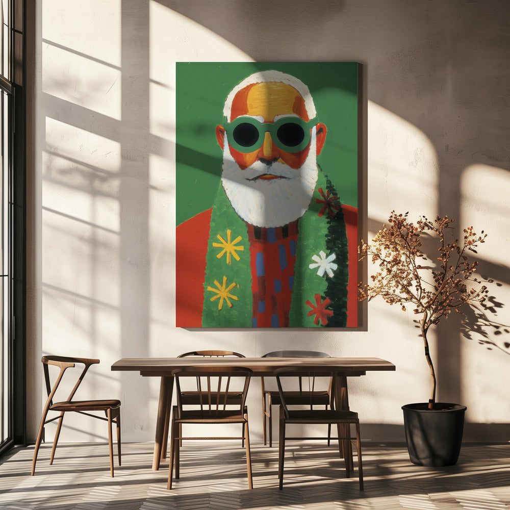 Sonniger Weihnachtsmann-Stil | Leinwand