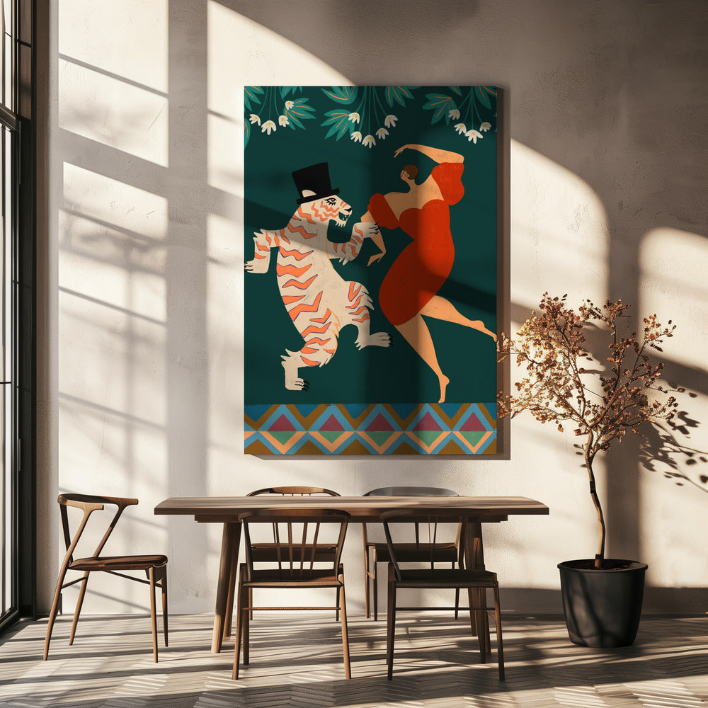 A Date With a Wild Cat | Canvas