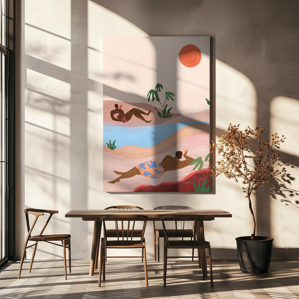 Strand bitte | Leinwand