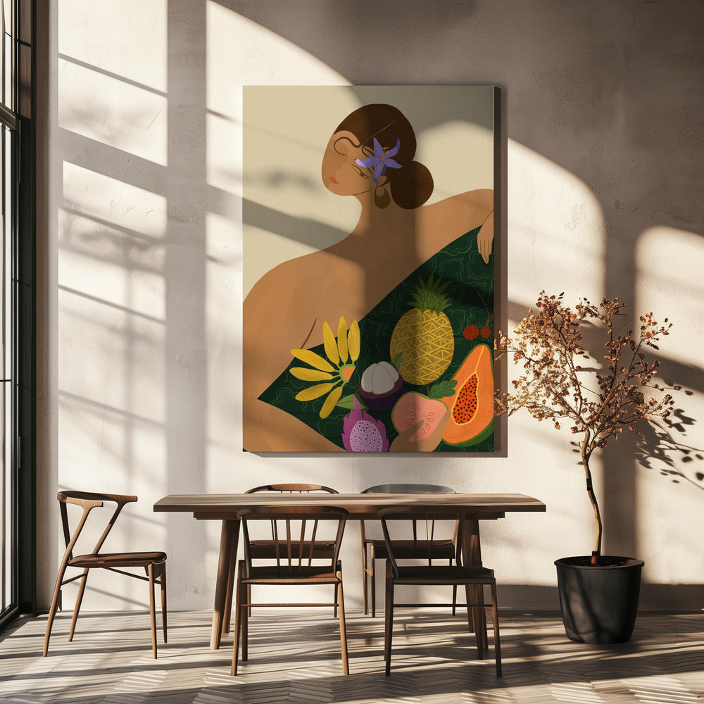 Obstverkäufer | Leinwand